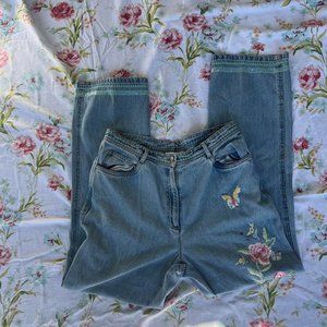 Embroidered Fairy Jeans Brand Together